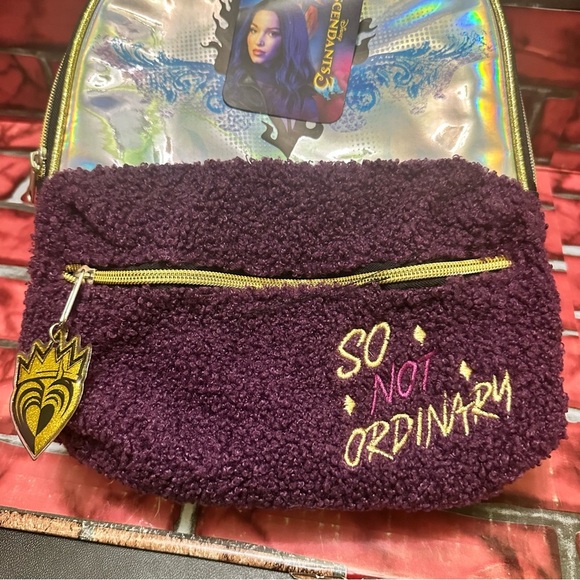 Disney Descendants Holographic Backpack with Purple Accents main image 11